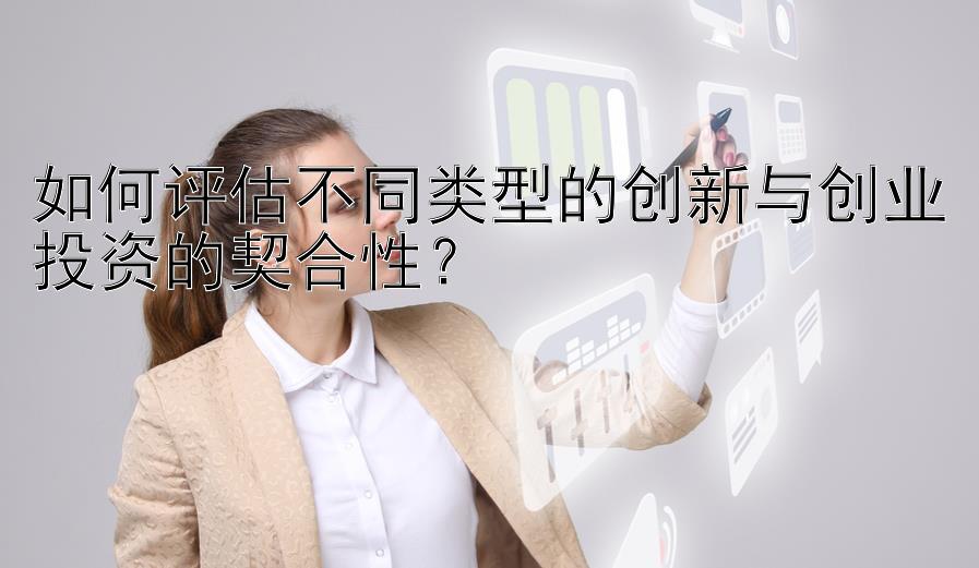 如何评估不同类型的创新与创业投资的契合性？