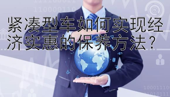 紧凑型车如何实现经济实惠的保养方法？