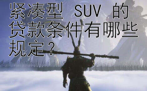 紧凑型 SUV 的贷款条件有哪些规定？