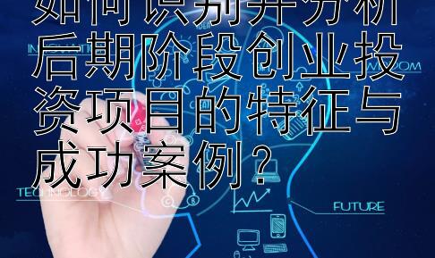 如何识别并分析后期阶段创业投资项目的特征与成功案例？