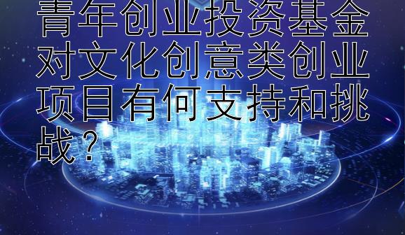 青年创业投资基金对文化创意类创业项目有何支持和挑战？