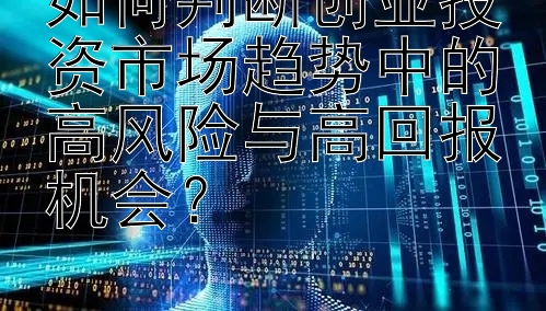 如何判断创业投资市场趋势中的高风险与高回报机会？