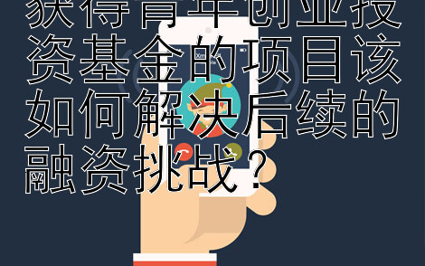 获得青年创业投资基金的项目该如何解决后续的融资挑战？