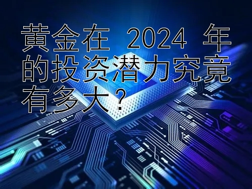 黄金在 2024 年的投资潜力究竟有多大？