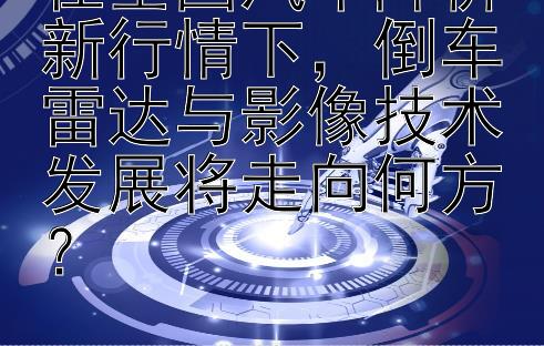 在全国汽车降价新行情下，倒车雷达与影像技术发展将走向何方？