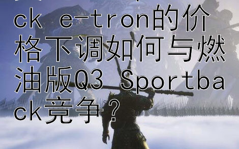 奥迪Q3 Sportback e-tron的价格下调如何与燃油版Q3 Sportback竞争？