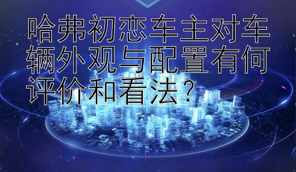 哈弗初恋车主对车辆外观与配置有何评价和看法？